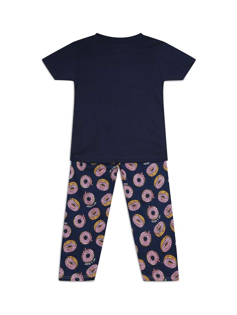 girls printed nightwear pyjama set - 22272220 -  Standard Image - 1
