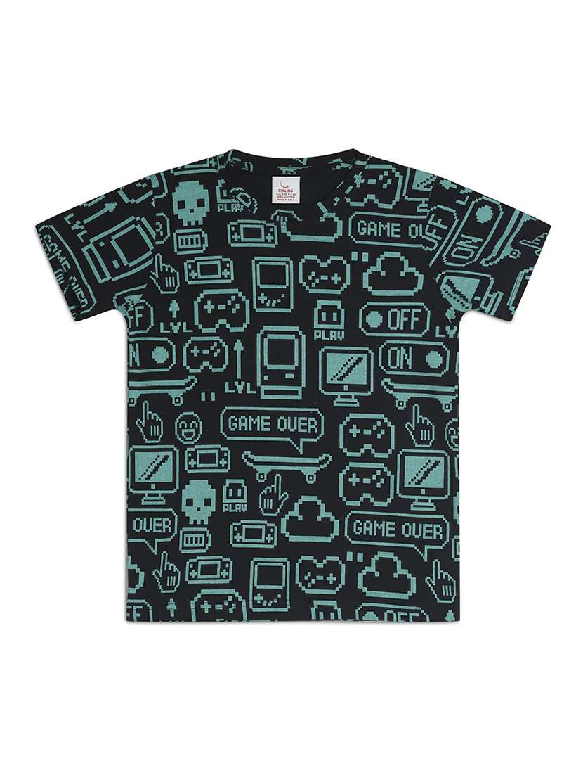 girls printed nightwear pyjama set - 22272224 -  Standard Image - 1