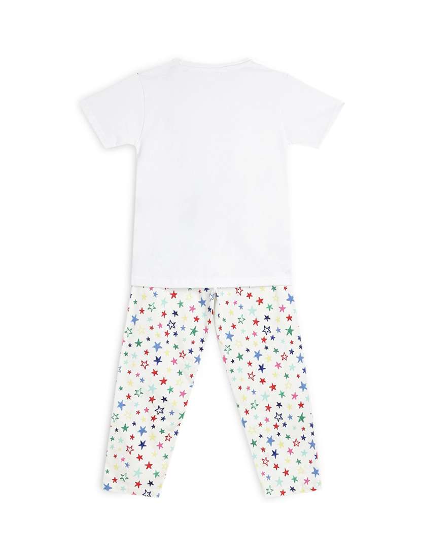 girls printed nightwear pyjama set - 22272227 -  Standard Image - 1