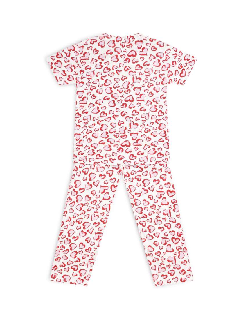 girls printed nightwear pyjama set - 22272228 -  Standard Image - 1
