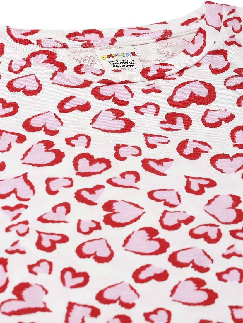 girls printed nightwear pyjama set - 22272228 -  Standard Image - 4