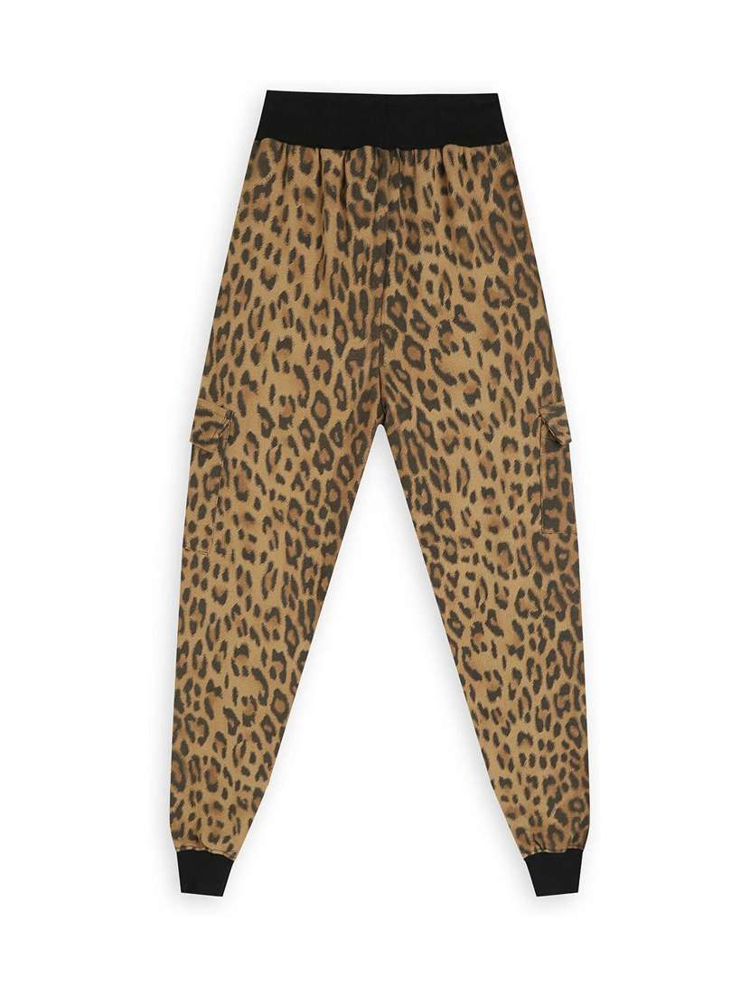 girls solid mid rise jogger - 22272283 -  Standard Image - 1