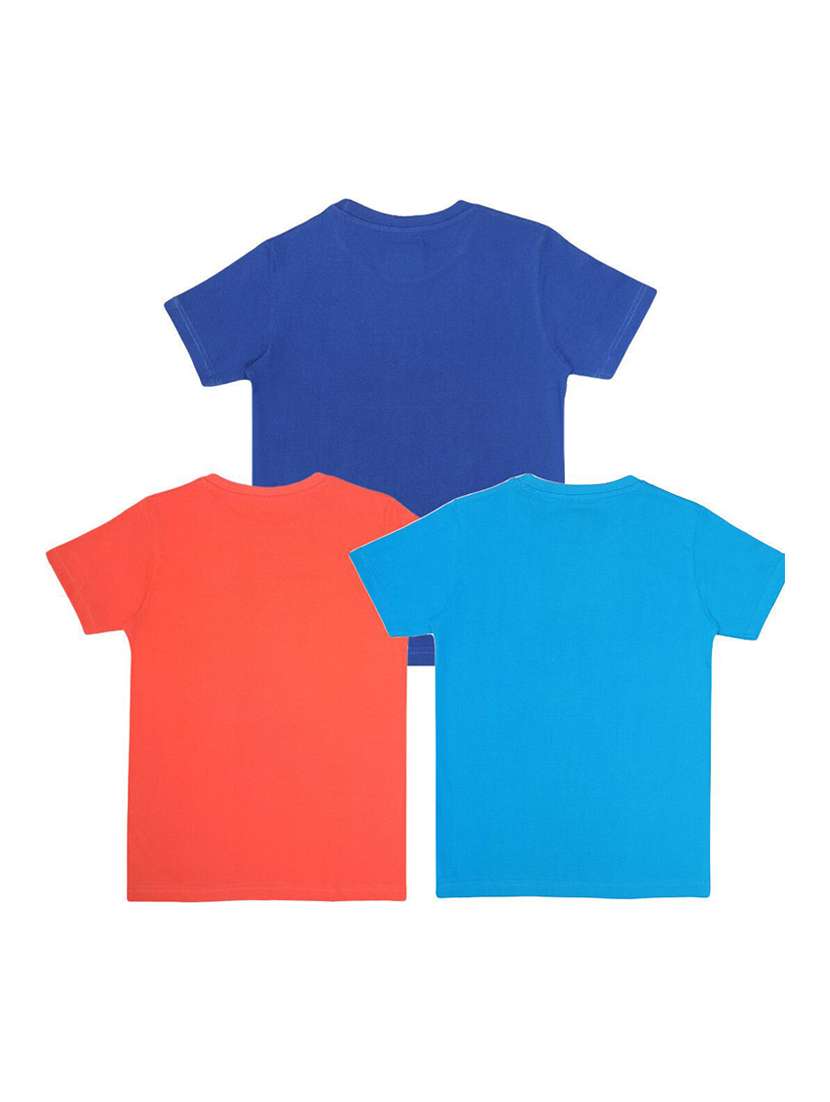 boys pack of 3 printed short sleeve t-shirt - 22272305 -  Standard Image - 1