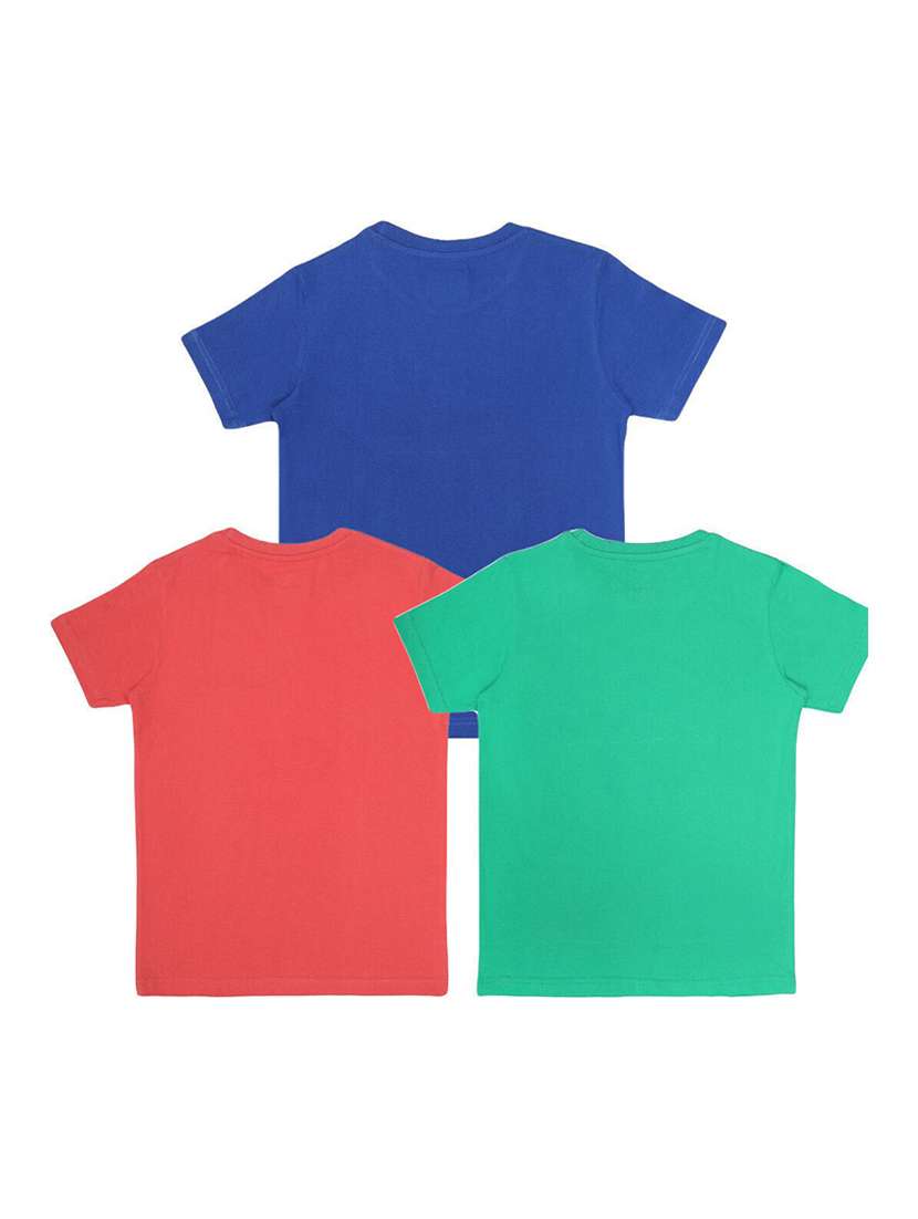 boys pack of 3 printed short sleeve t-shirt - 22272309 -  Standard Image - 1