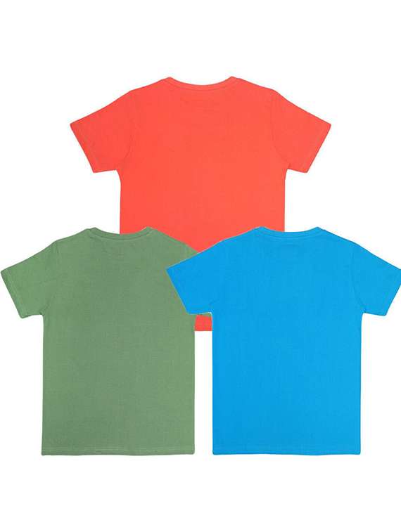 boys pack of 3 printed short sleeve t-shirt - 22272312 -  Standard Image - 1