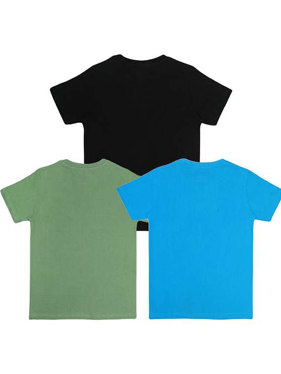 boys pack of 3 printed short sleeve t-shirt - 22272317 -  Standard Image - 1