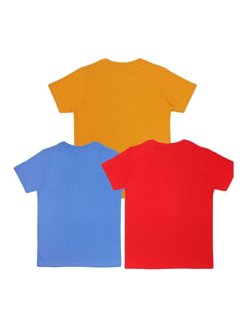 boys pack of 3 printed short sleeve t-shirt - 22272326 -  Standard Image - 1