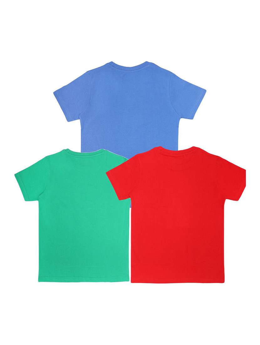 boys pack of 3 printed short sleeve t-shirt - 22272328 -  Standard Image - 1