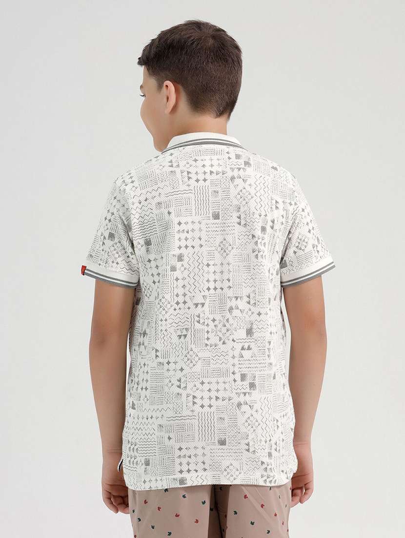 boys printed short sleeve polo tee - 22272348 -  Standard Image - 1