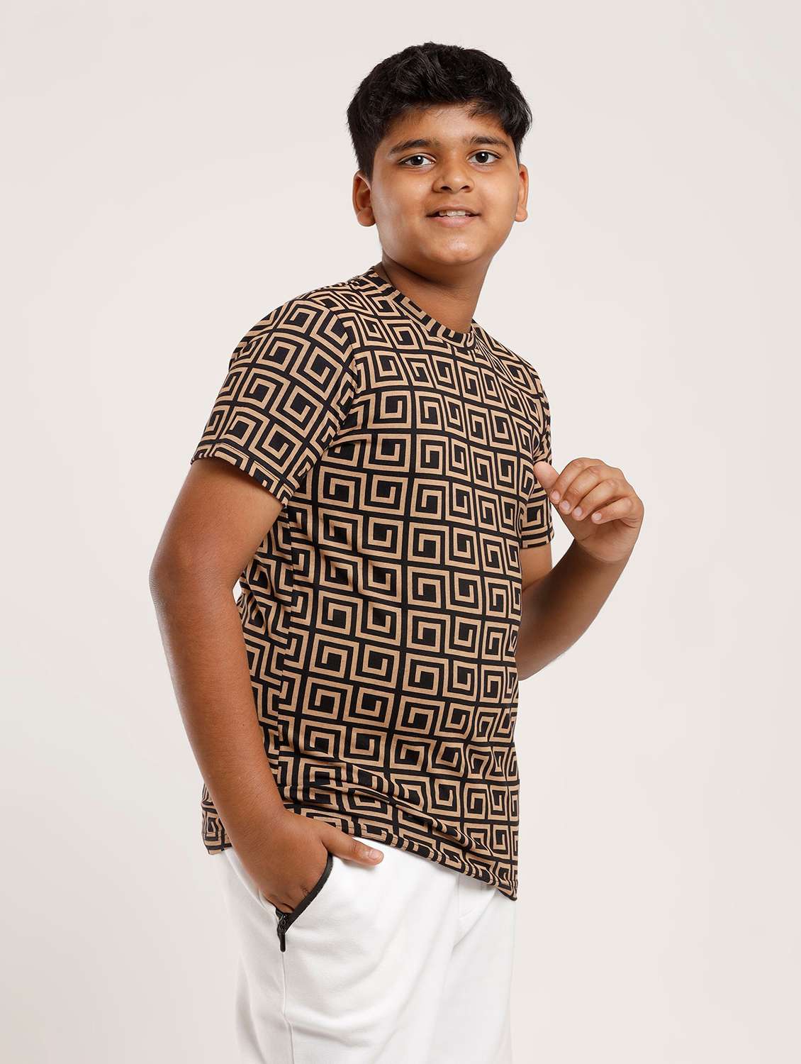 boys printed short sleeve polo t-shirt - 22272385 -  Standard Image - 1