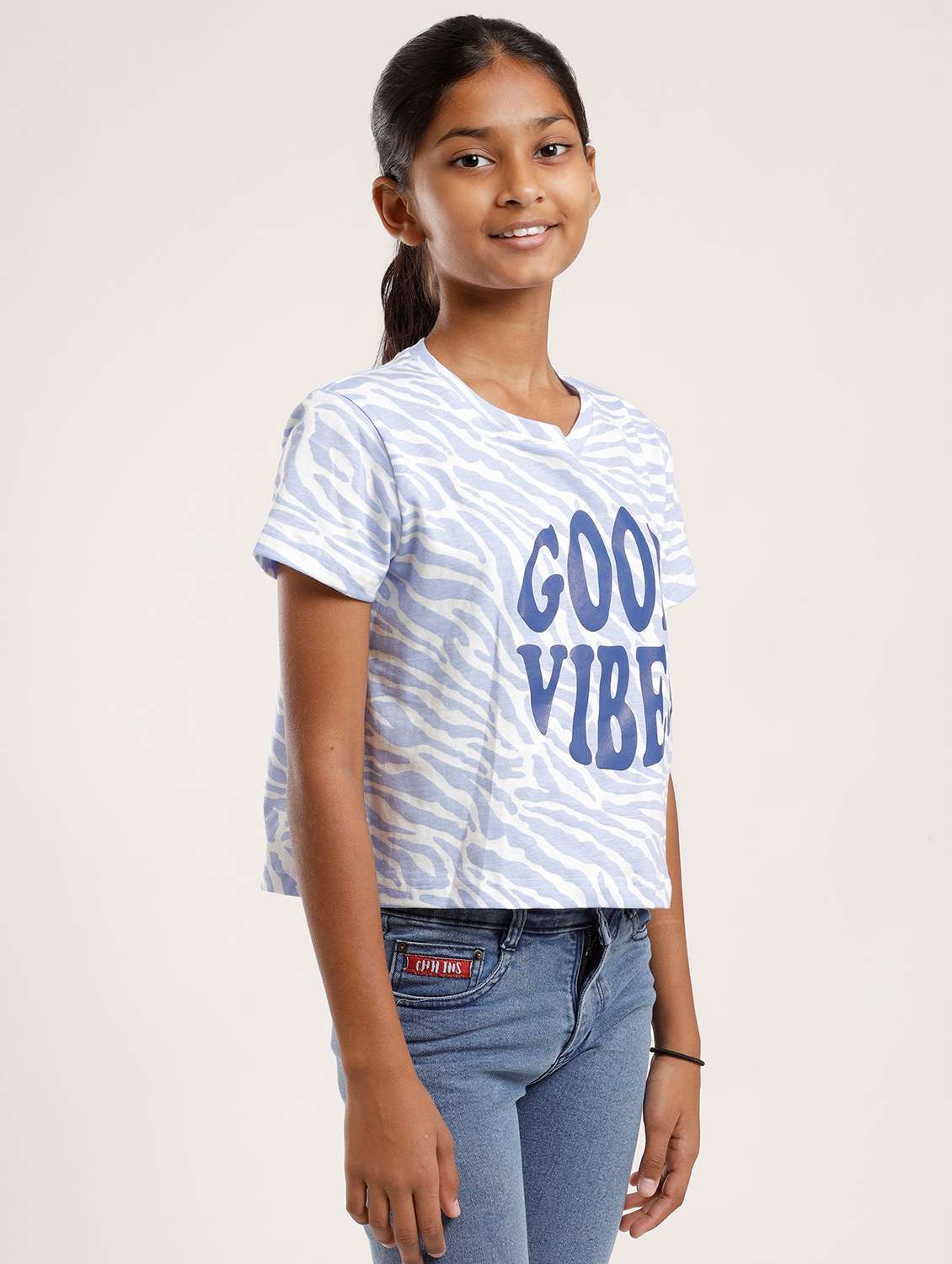 girls printed short sleeve tee - 22272407 -  Standard Image - 1