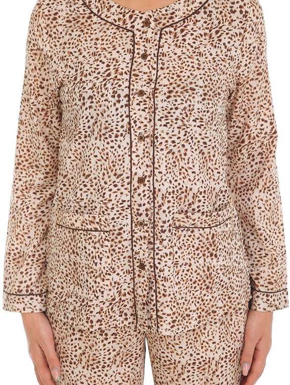 women printed nightwear pyjama set - 22272470 -  Standard Image - 4