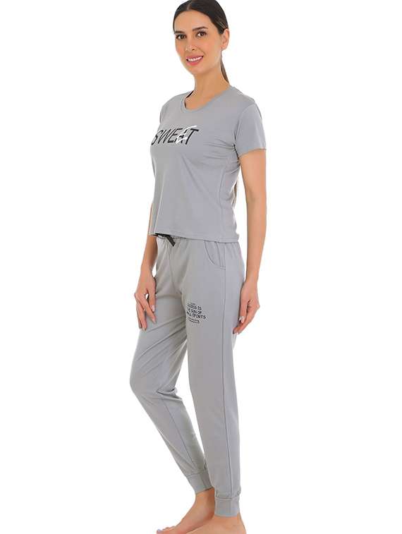 women printed nightwear pyjama set - 22272488 -  Standard Image - 1