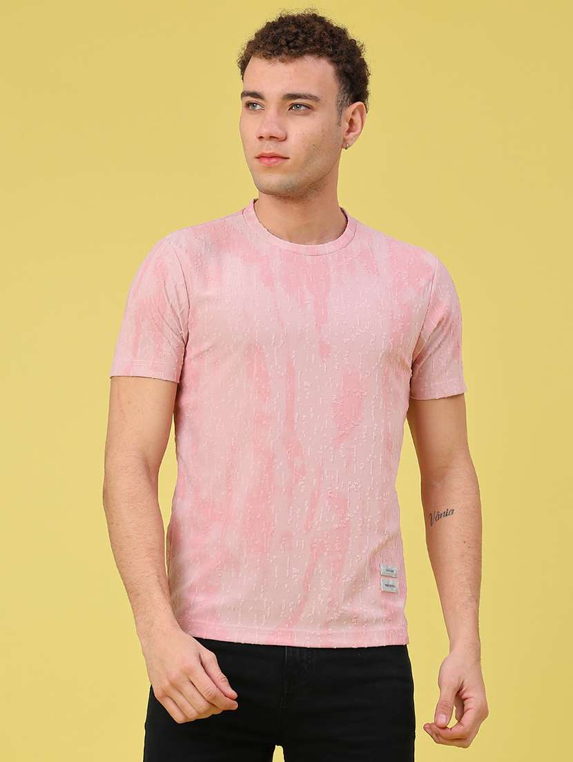 men self design short sleeve regular fit t-shirt - 22272595 -  Standard Image - 1