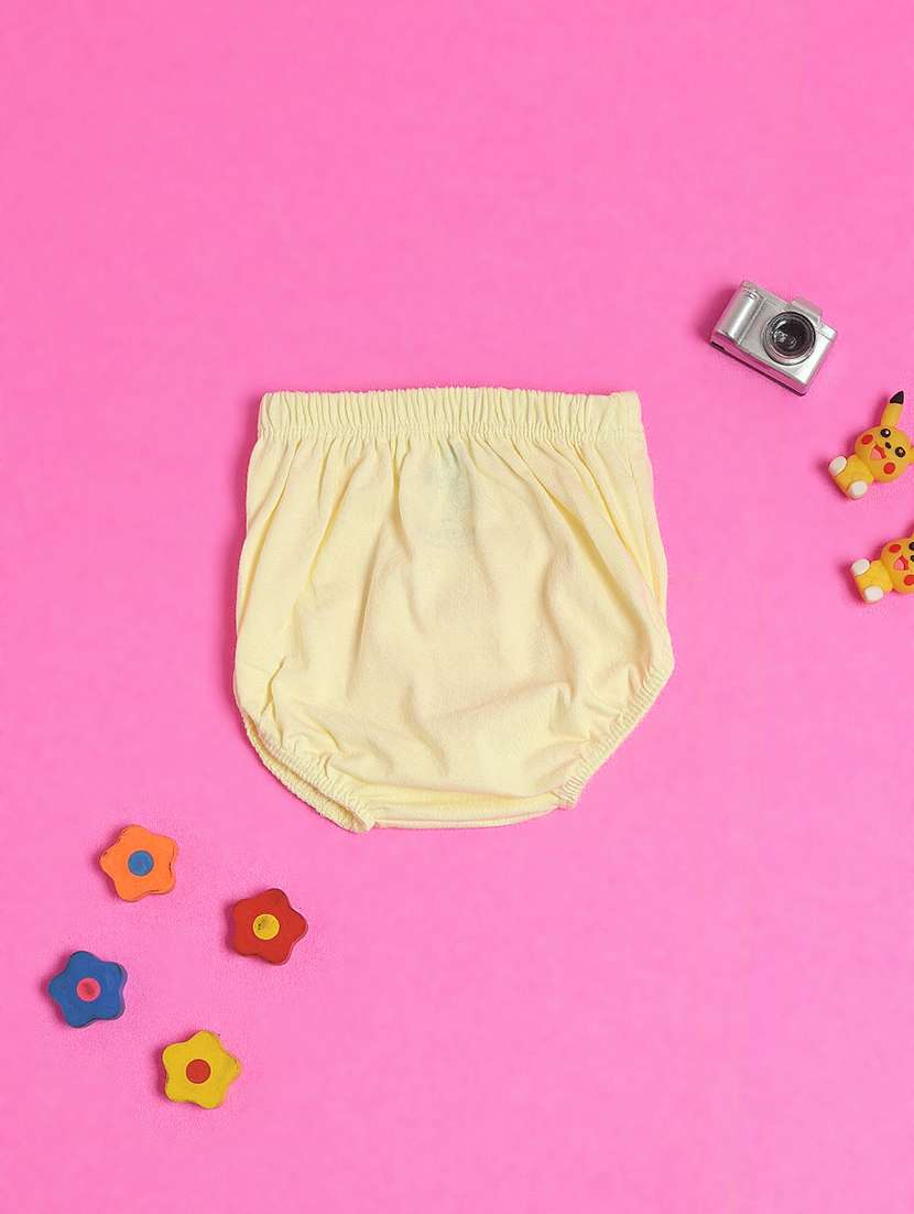 girls printed short sleeve frock with blommer - 22272623 -  Standard Image - 4