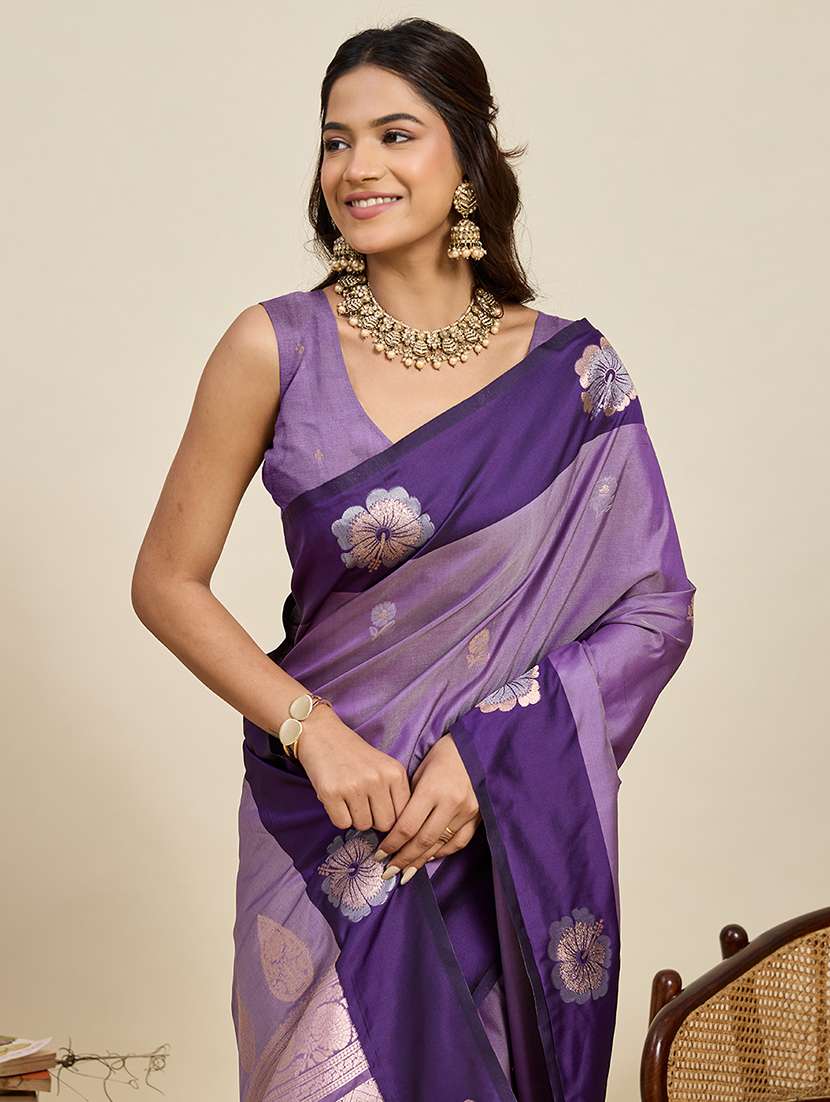 women self design banarasi saree with blouse - 22272757 -  Standard Image - 4