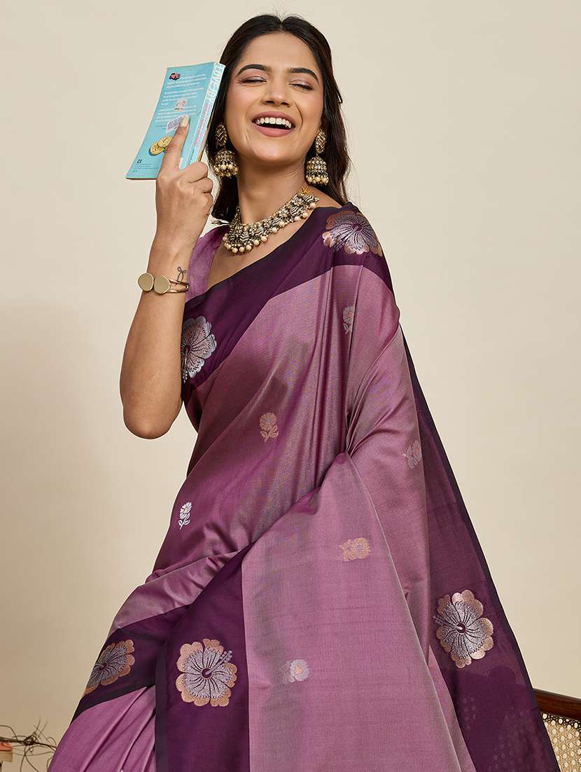 women self design banarasi saree with blouse - 22272759 -  Standard Image - 4