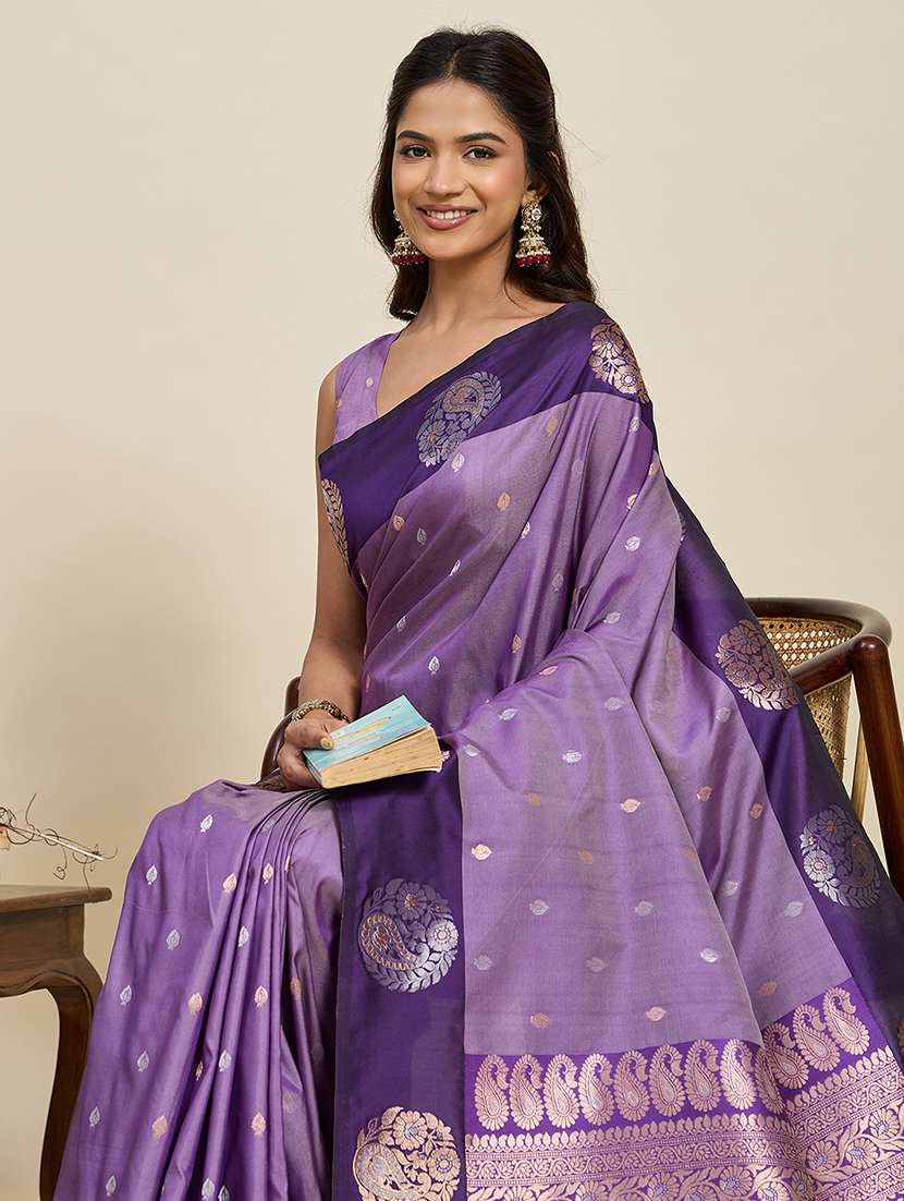 women self design banarasi saree with blouse - 22272761 -  Standard Image - 4