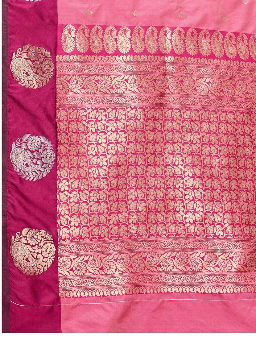 women self design banarasi saree with blouse - 22272762 -  Standard Image - 6