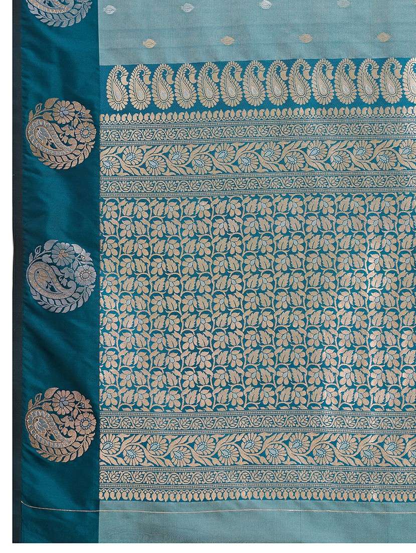 women self design banarasi saree with blouse - 22272763 -  Standard Image - 6