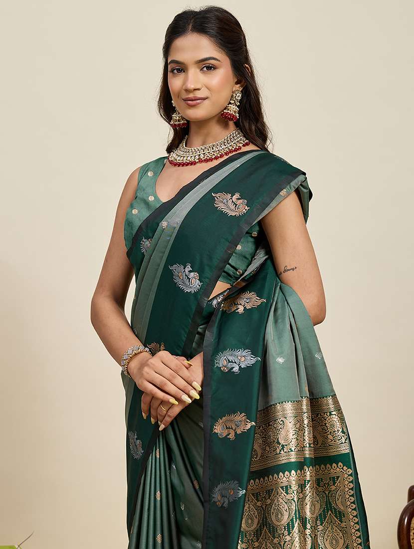 women self design banarasi saree with blouse - 22272765 -  Standard Image - 4