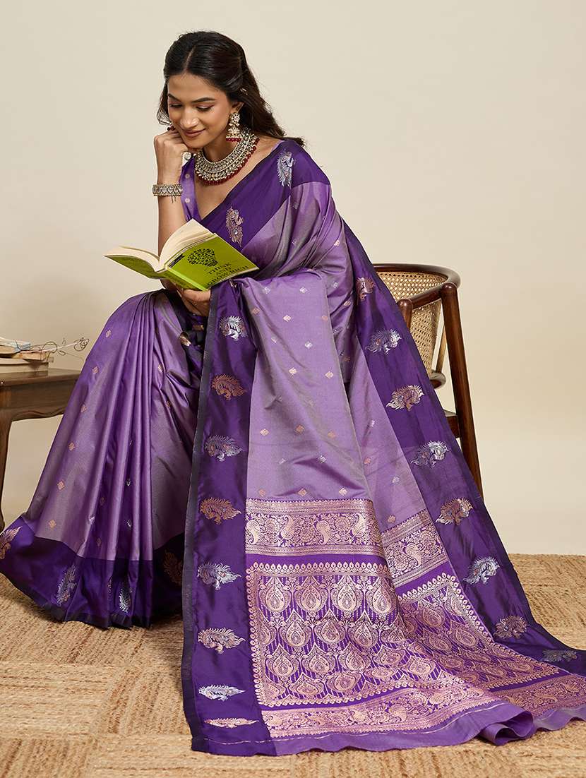 women self design banarasi saree with blouse - 22272766 -  Standard Image - 1