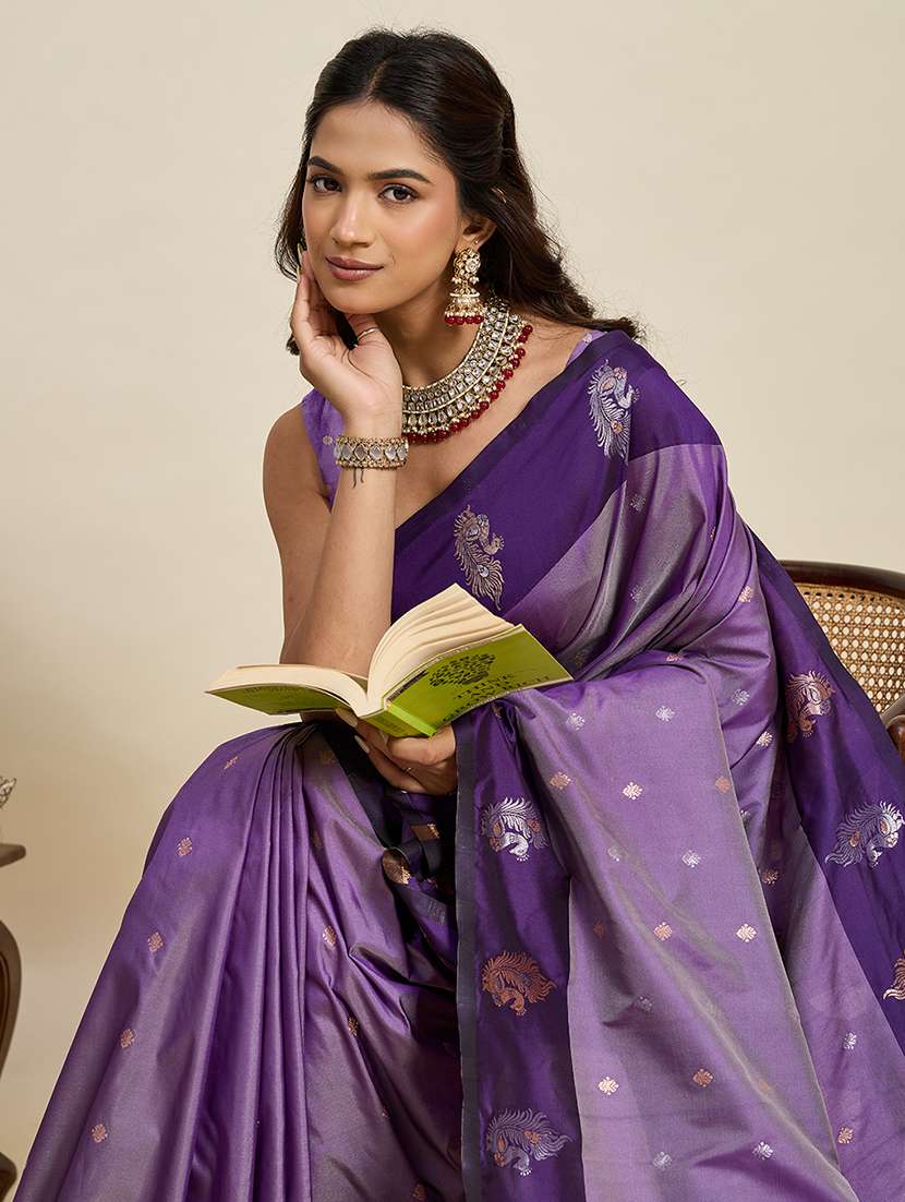 women self design banarasi saree with blouse - 22272766 -  Standard Image - 4