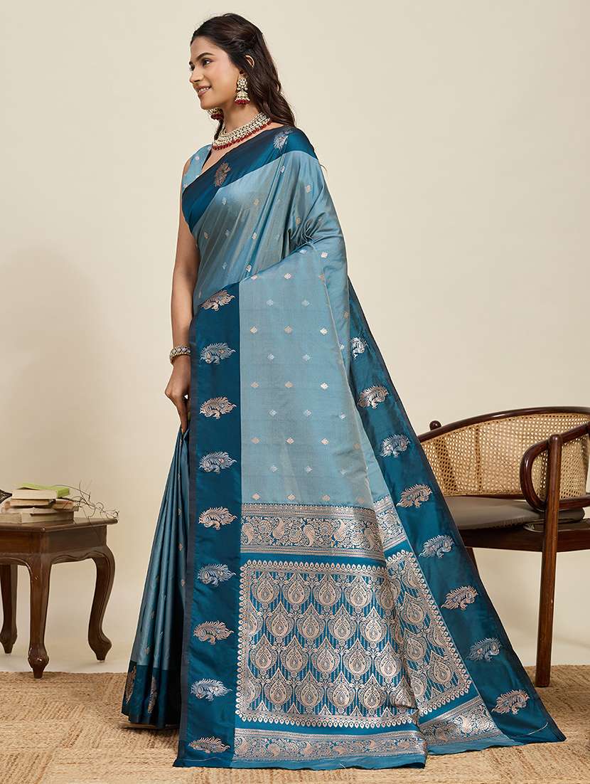 women self design banarasi saree with blouse - 22272767 -  Standard Image - 1