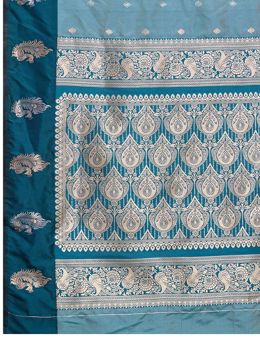 women self design banarasi saree with blouse - 22272767 -  Standard Image - 6