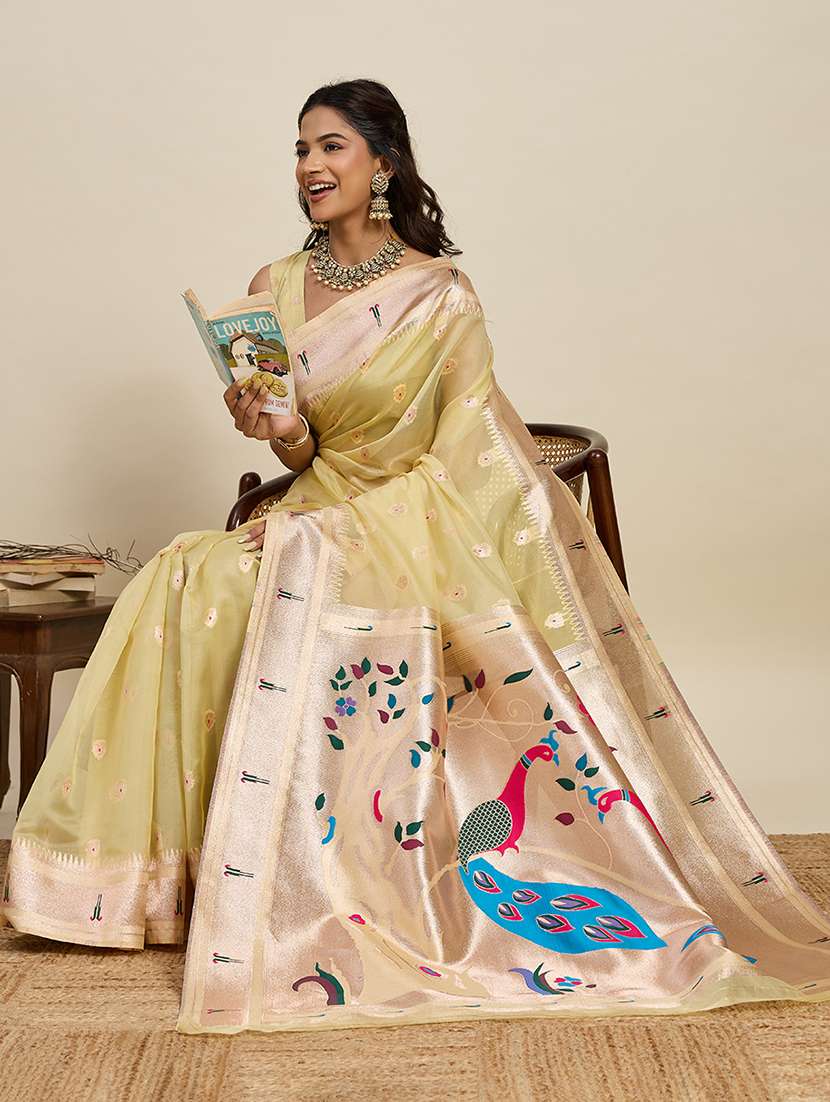 women self design paithani saree with blouse - 22272769 -  Standard Image - 1