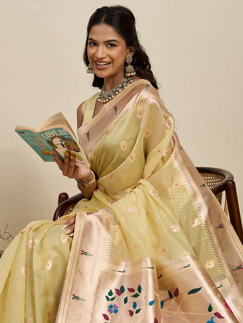 women self design paithani saree with blouse - 22272769 -  Standard Image - 4