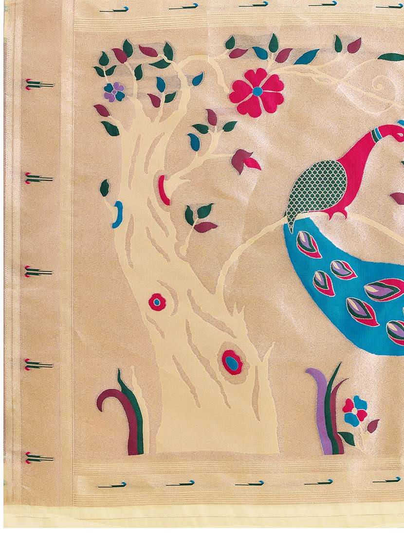 women self design paithani saree with blouse - 22272769 -  Standard Image - 6