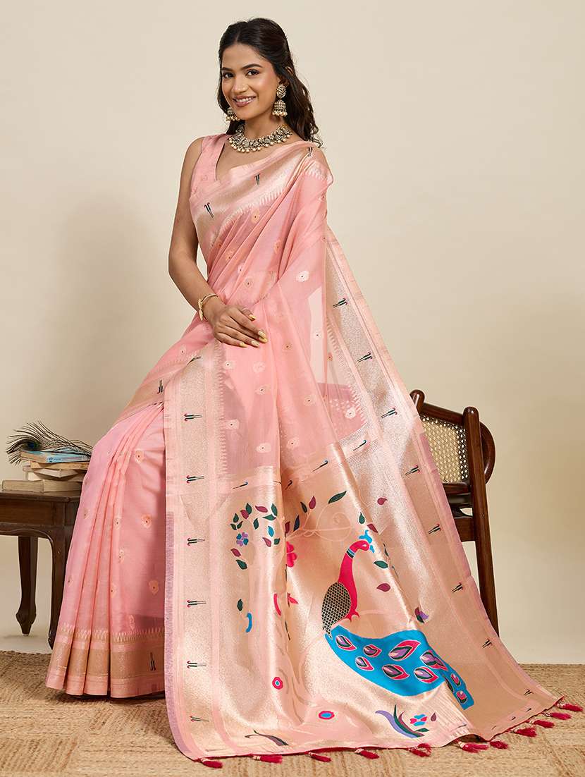 women self design paithani saree with blouse - 22272770 -  Standard Image - 1