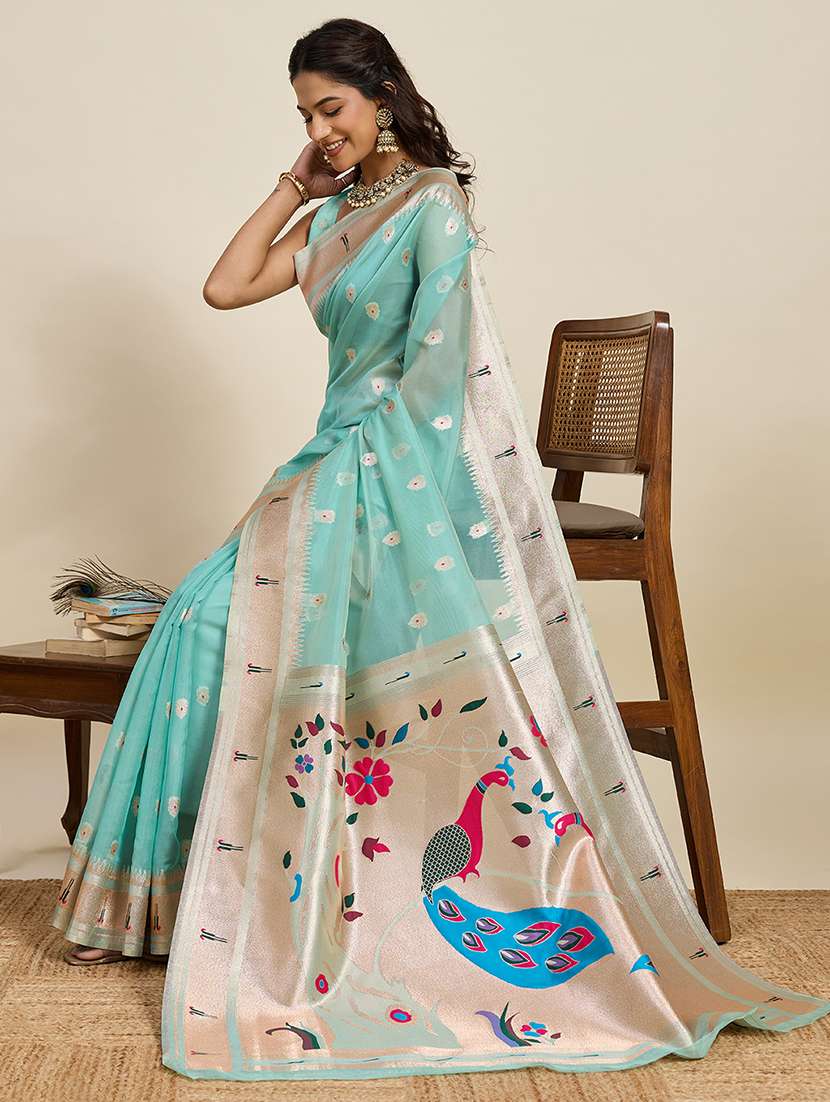 women self design paithani saree with blouse - 22272771 -  Standard Image - 1