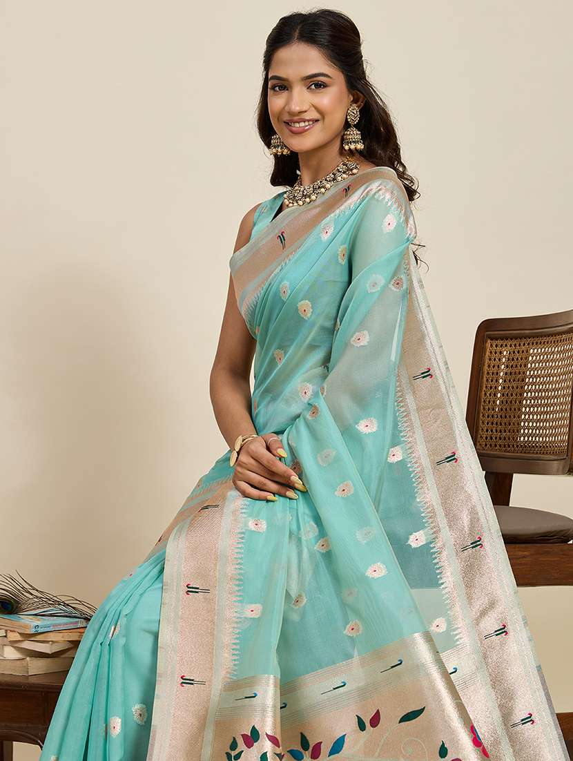 women self design paithani saree with blouse - 22272771 -  Standard Image - 4