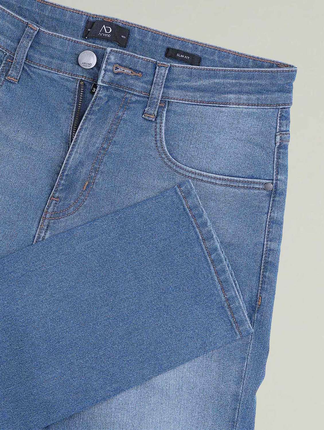 men washed mid rise full length slim fit jeans - 22272871 -  Standard Image - 4