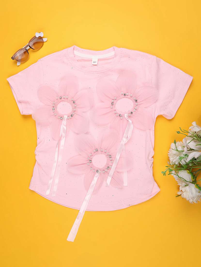 girls self designed short sleeve tee - 22273116 -  Standard Image - 1