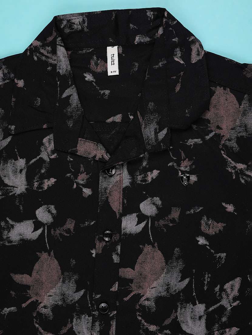 boys printed collared short sleeve shirt - 22273120 -  Standard Image - 4