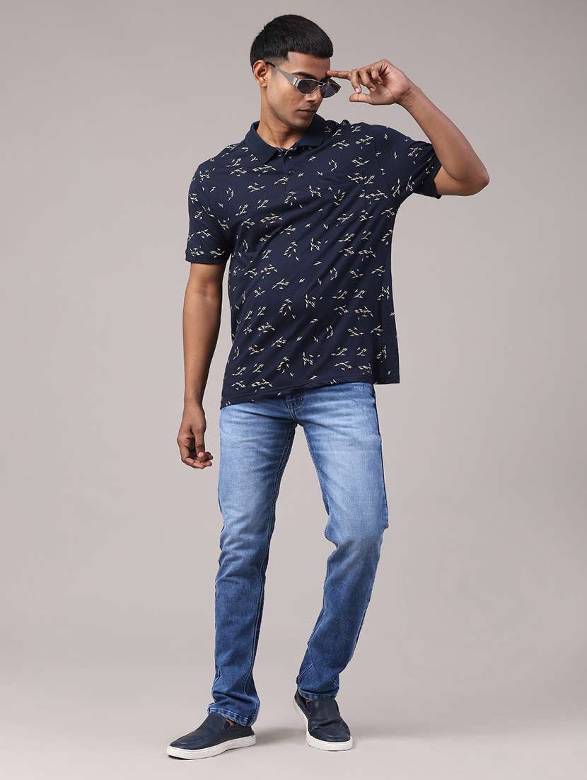 men washed mid rise full length slim fit jeans - 22273173 -  Standard Image - 4