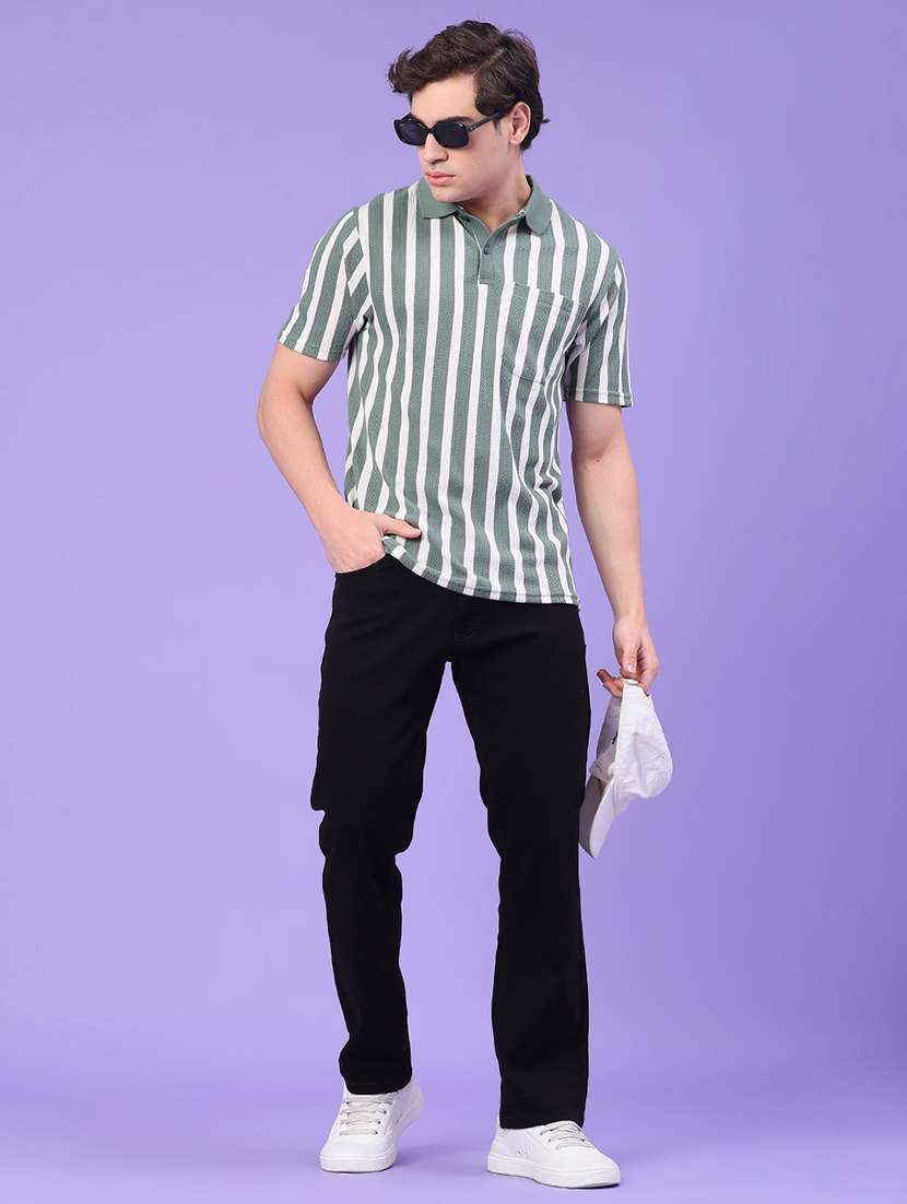 Men Plain Mid Rise Full Length Jeans - 22273176 -  Standard Image - 4