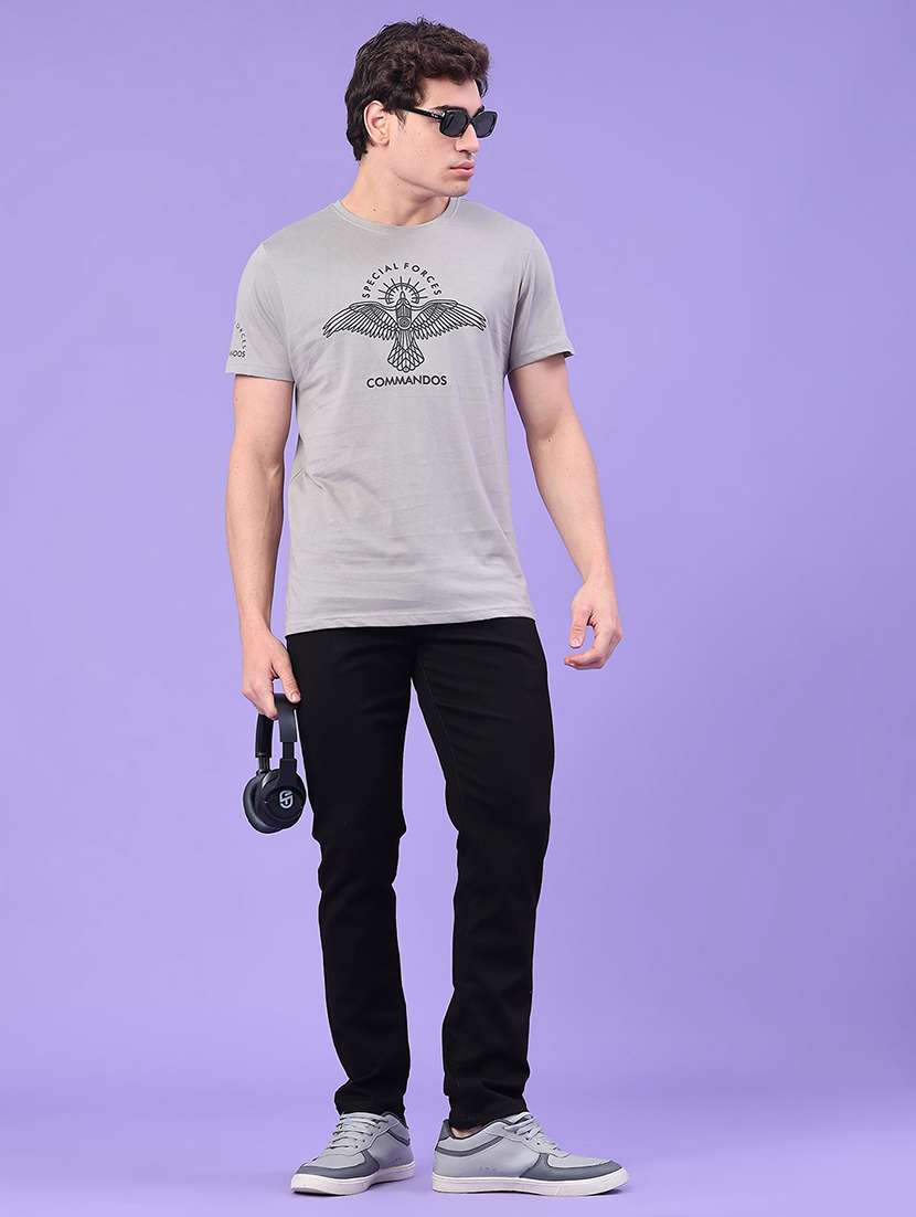 men plain mid rise full length jeans - 22273177 -  Standard Image - 4