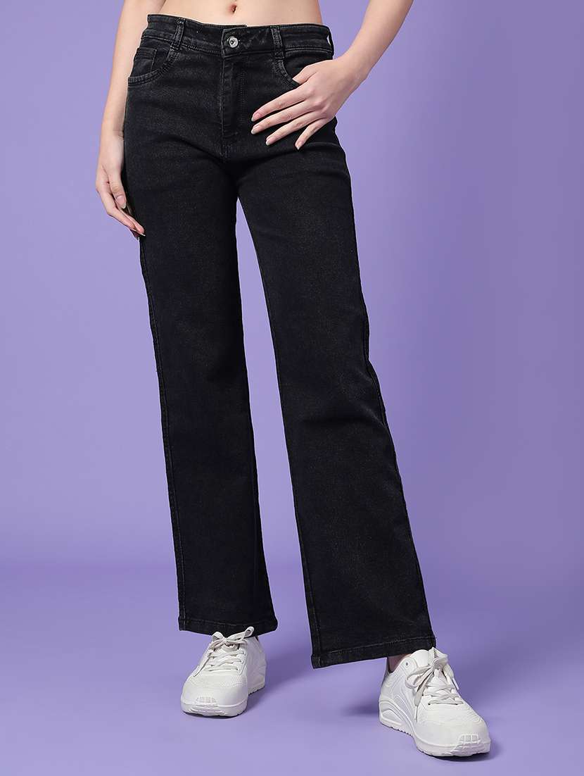 grey cotton blend jeans