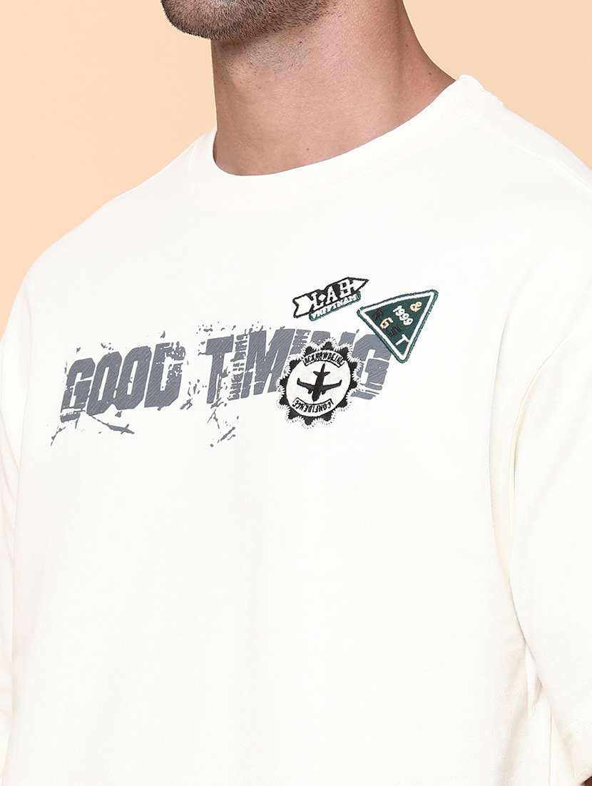 men printed short sleeve loose fit t-shirt - 22273279 -  Standard Image - 1