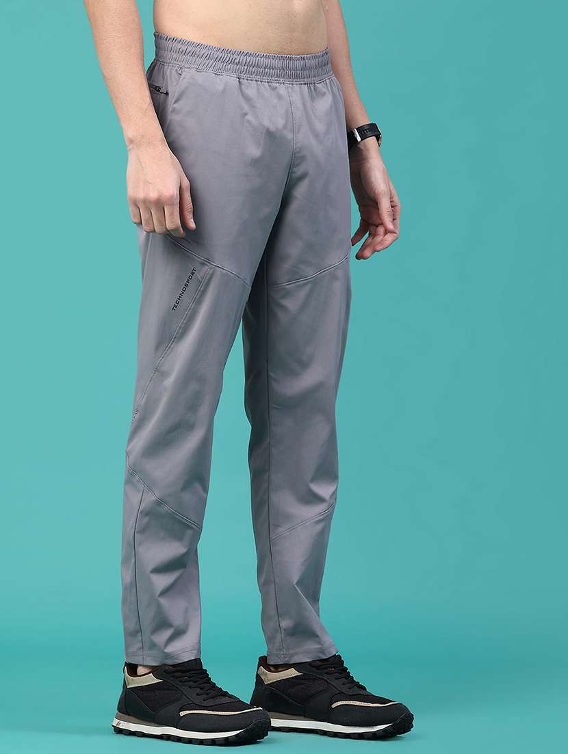 men solid mid rise full length track pant - 22273325 -  Standard Image - 1