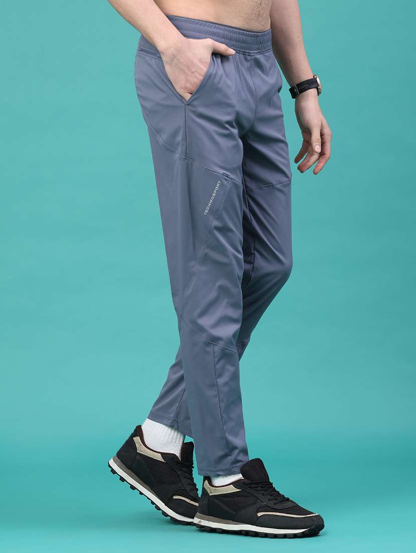 men solid mid rise regular fit track pant - 22273327 -  Standard Image - 1