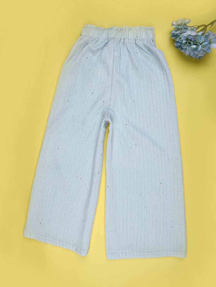girls solid mid rise palazzo  - 22273369 -  Standard Image - 1