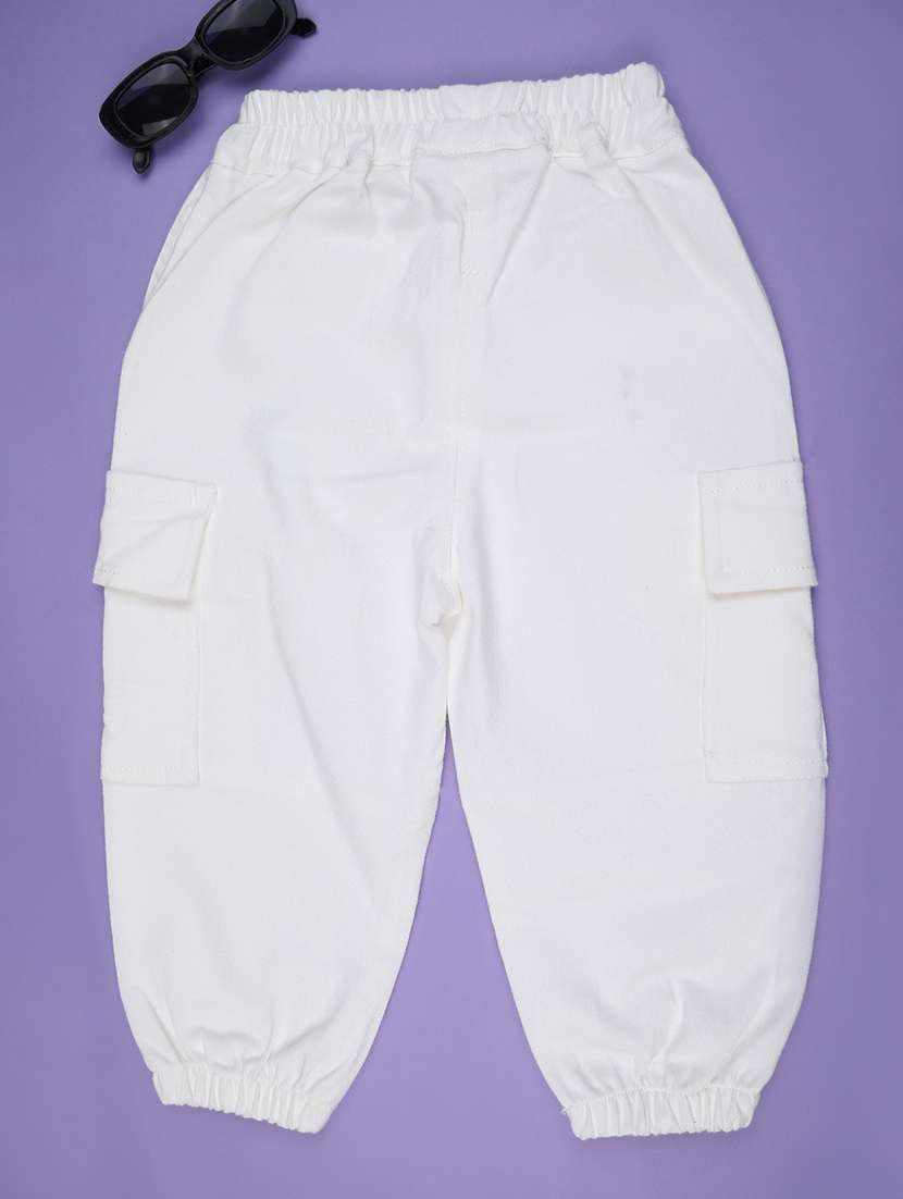 boys solid mid rise cargo jogger - 22273434 -  Standard Image - 1