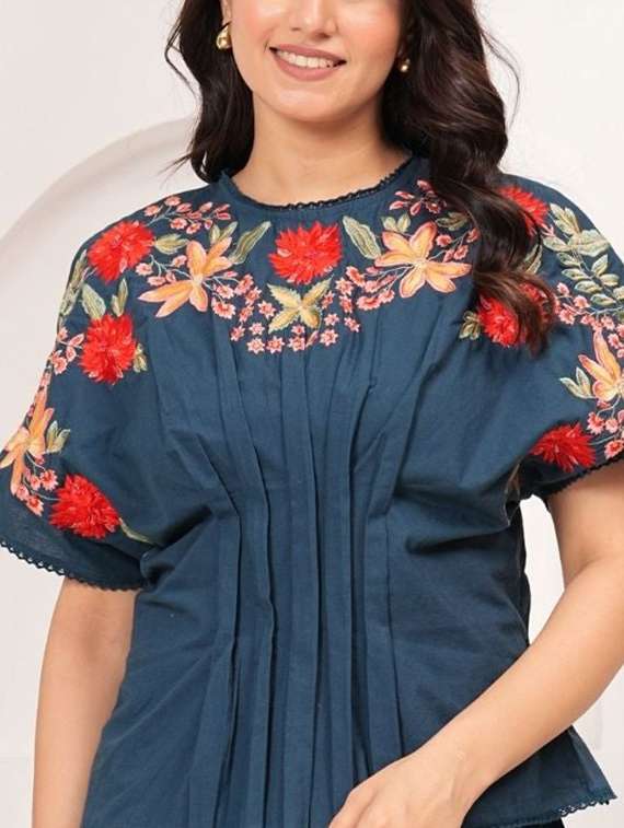 Women Embroidered Top And Trouser Co-ord Set - 22273643 -  Standard Image - 4