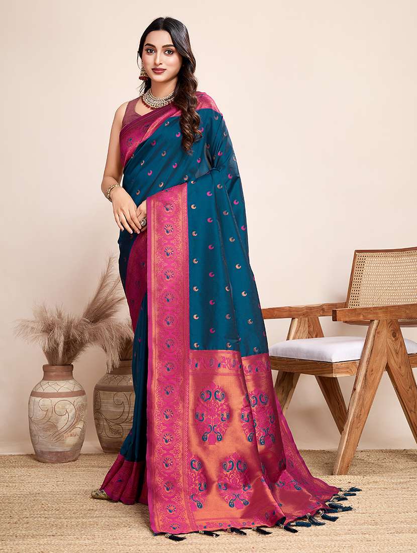 women self design banarasi saree with blouse - 22274062 -  Standard Image - 1