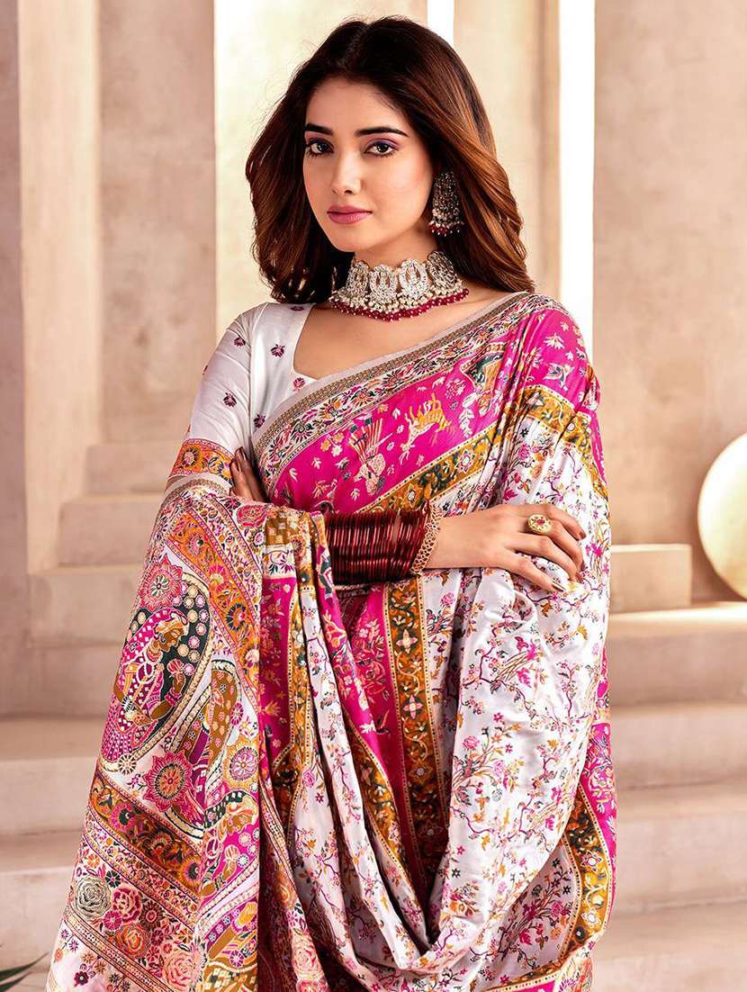 women self design bordered saree with blouse - 22274207 -  Standard Image - 1